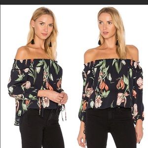 Astr the label black off the shoulder top